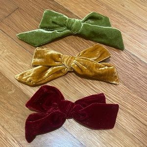 Toddler Velvet Clip Bows